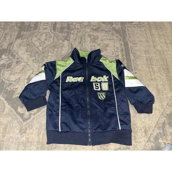 Reebok Other - Boys Baby Size 12M 12 Month Blue Reebok Track Jacket Zip‎ Up